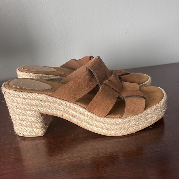 Boden Women's Size 42 US 11 Suede Leather Platform Platform Sandal Heel - Picture 2 of 9